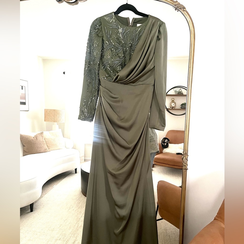 Elegant modest evening gown